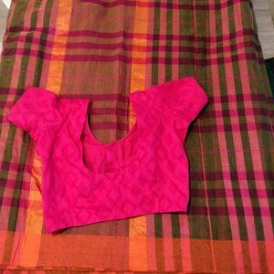 Cotton and art silk saree  handloom like sari